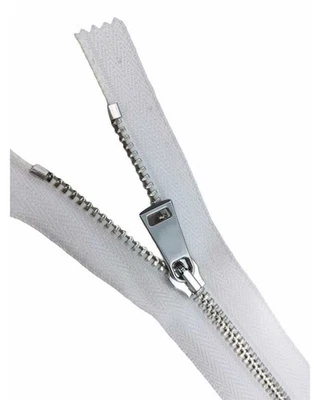 Lampo Metallo Catena 3 Zip Cerniera 1 Cursore Fissa Cm 20 N/3/F-20CM - Immagine 1 di 4