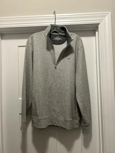 Vineyard Vines Pullover Performance Sweatshirt Shep Shirt Gray 1/4 Zip Medium - Picture 1 of 5