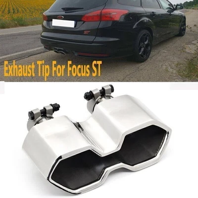 Stainless Steel Exhaust Tip Muffler Tip Tailpip for Ford Focus ST 2017 — 第 1/4 张图片