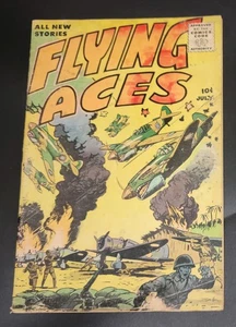 Flying Aces (1955) #1 Key Publications Great Cover WWII & Korea War Stories GD+ - Bild 1 von 8