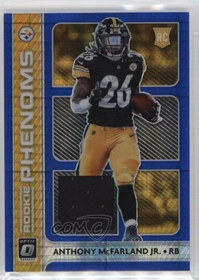 2020 Donruss Optic Rookie Phenoms Blue Hyper Prizm Anthony McFarland Jr RC - Image 1 of 2