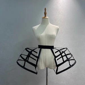 Sottogonna Vestito Cerchio Doppio Vittoriano Donna Sottoveste Crinolina Borsa - Foto 1 di 7