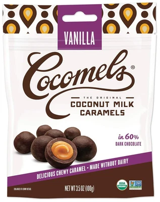Cocomels Cocomel Carmel Bite vainilla orgánica 3,5 OZ (paquete de 1) Foto 1 de 3