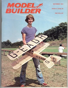 Vintage The Model Builder Hobby Magazine ~ November 1974 - Picture 1 of 1
