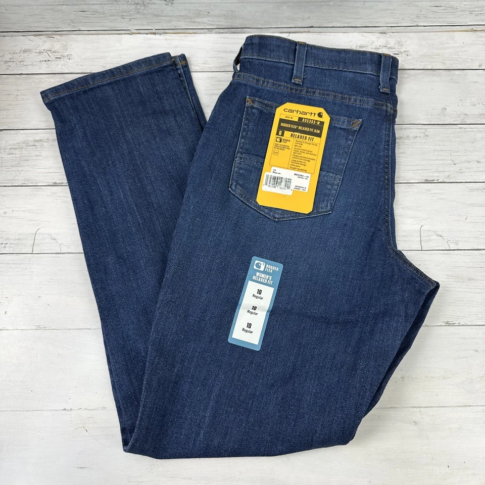 Carhartt Rugged Flex Slim Fit Jean Womens 10 Regular BD4976-W 32x30"