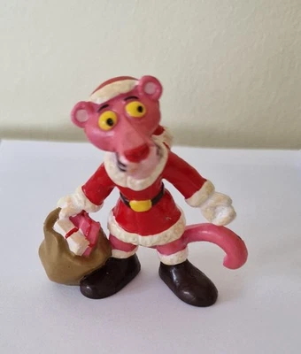 Figure Pink Panther Santa Claus /Pvc/Rubber 1983, Bully. Vintage Collectable.5cm - Image 1 of 4