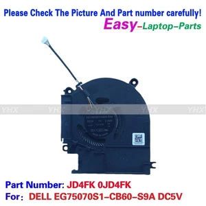 Nuevo para DELL EG75070S1-CB60-S9A DC5V VENTILADOR DE REFRIGERACIÓN JD4FK 0JD4FK - Imagen 1 de 2