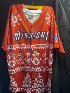 Herren San Antonio Missions Baseball Trikot XL rot Ugly Christmas Style #22 Coyot - Bild 1 von 5