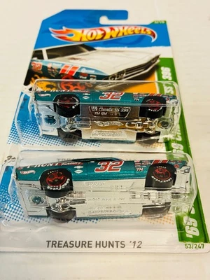Difícil de encontrar 2012 Hot Wheels 69 Chevelle SS 396 Treasure Hunt Base Logo Variación Monmc's Foto 1 de 4
