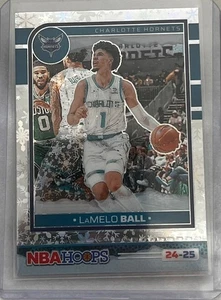 Tarjeta de baloncesto LaMelo Ball 2024-25 Panini invierno NBA aros #182 Hornets - Imagen 1 de 2