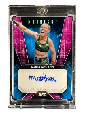 Molly McCann 2024 Topps Midnight UFC Glimmer Graphs Autograph #GG-MMN Flyweight - Image 1 of 2