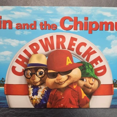 Letrero promocional caja de luz carpa teatro astillado Alvin And The Chipmunks Foto 1 de 4