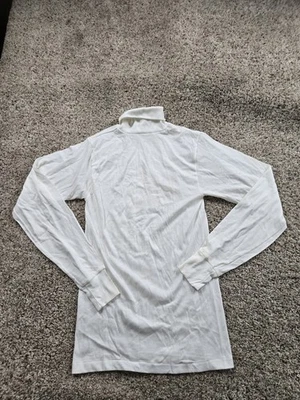 Camisa Alpina Jockey Life De Colección Pequeña Para Hombre Blanca Cuello Alto Manga Larga EE. UU. AÑOS 70 Foto 1 de 4