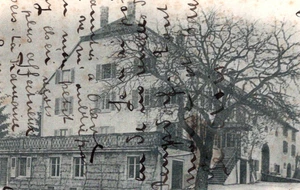 Antigua residencia RPPC UDB en Montbeliard Francia c1900 - Imagen 1 de 3