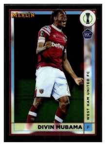 DIVIN MUBAMA RC 2022-23 Topps Merlin Chrome UEFA #85 ROOKIE Soccer  ID:79407