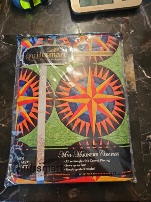 Mini Mariners Compass Classic Pack Printed Fusible Interfacing Pattern design - Image 1 of 4