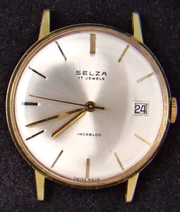 Selza Men's Manual-Wind FHF 96-4 Vintage Swiss Watch -- Spares/Repairs - Picture 1 of 3