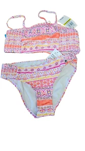 KIDGETS GIRLS PINK CHERRY TANKINI SWIMSUIT SIZE 18M - Picture 1 of 4