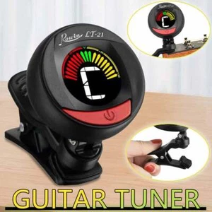 Tuner gitarowy Clip On Tuner do gitar elektrycznych akustycznych bas chromatyczne skrzypce - Zdjęcie 1 z 12