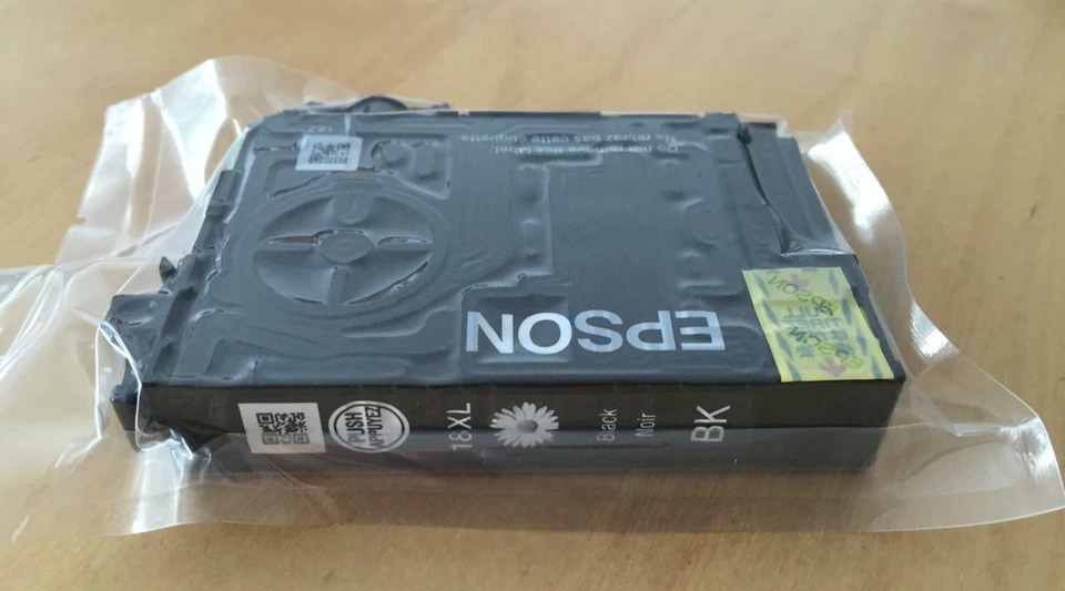 Tinta Epson Original - 18 XL NEGRA / XP212 XP215 XP222 XP305 XP315 (IVA INCLUIDO) Foto 1 de 1