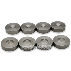 4pcs Altavoces de acero inoxidable Picos de choque Pie Aislamiento de pies + almohadillas base - Imagen 1 de 9