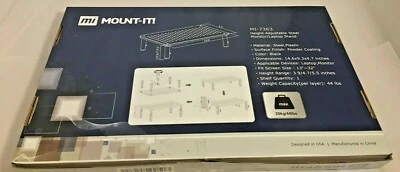 MOUNT-IT Mount It Height Adjustable Steel Monitor/Laptop Stand MI-7363 UP to 32"