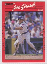1990 Donruss #404 Joe Girardi Chicago Cubs