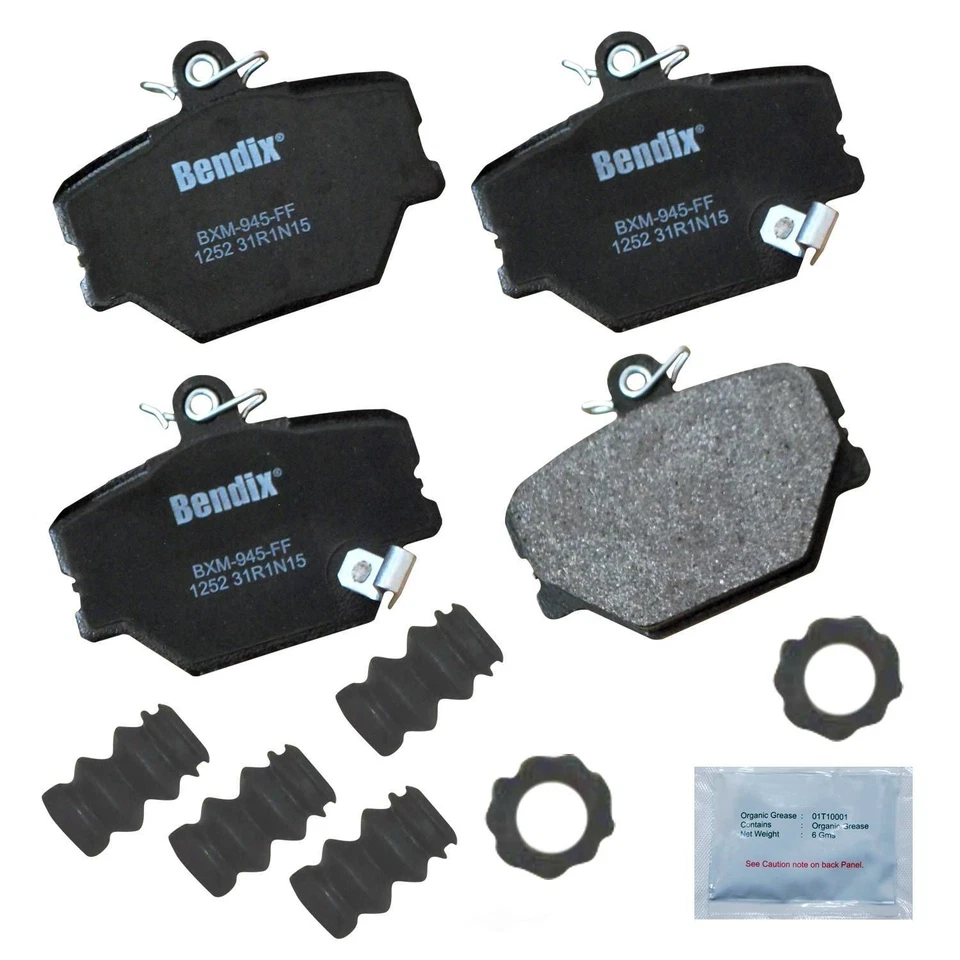 Front Brake Pad Set For 2005-2015 Smart Fortwo ELECTRIC 2006 2007 2008 Bendix - Image 1 of 1
