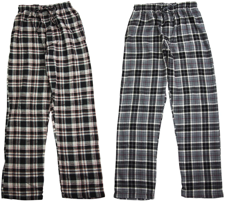 Hanes Men's Lightweight Yarn Dyed Flannel Sleep Pajama Lounge Pants for Men - Image 1 of 1