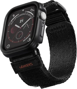 Rugged Case with Band for Apple Watch Series 9/8/7 Band 45Mm, Hook and Loop Nylo - Picture 1 of 12