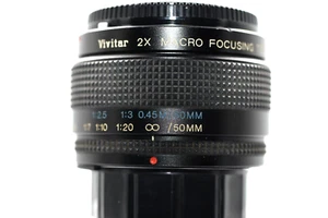 Vivitar 2x Macro-focusing teleconverter Variable Exten. Tube Nikon Ais NEAR MINT - Picture 1 of 6