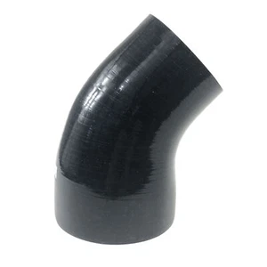 Brand NEW 3" to 4" Black 45 Degree Silicone hose Coupler 4 layer polyester - Picture 1 of 6