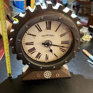 Rare Advertising Piece Sterling and Noble Clock Gears Industrial Quartz - Picture 1 of 7
