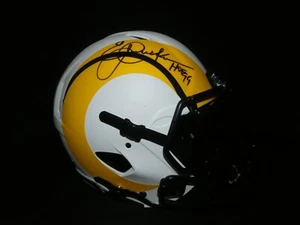 Eric Dickerson Signed Los Angeles Rams Authentic FS Lunar Helmet Beckett COA - Picture 1 of 7