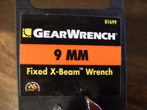GearWrench Chiave combinata fissa a raggi X 9 mm #81699 - lucidatura completa - 12 punti - Foto 1 di 3