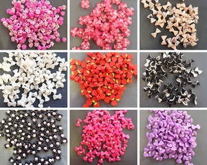 3D Nail Art Decoration – Art Craft Charm Flower Rose Bow Star Butterfly Stud Gem - Picture 1 of 25