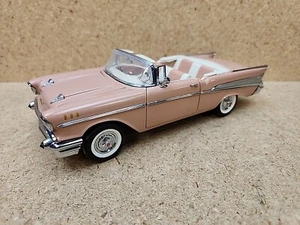 Franklin Mint 1/24 1957 Salmon Chevrolet Belair Cabrio LE #299/1500 No Box - Bild 1 von 13