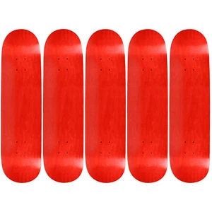 5 BETTER MADE BLANKS SKATEBOARD DECKS 7.75' RED STAINED BRAND NEW IN SHRINK - Picture 1 of 5