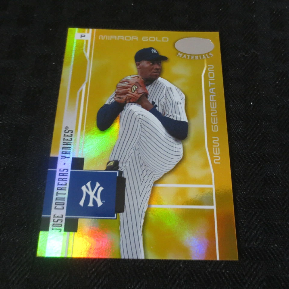 2003 Leaf Certified Mirror Gold #220 Jose Contreras Yankees Rookie /25   - Image 1 of 2