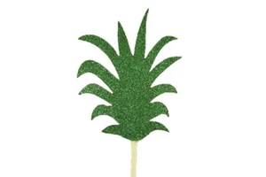 Glitter PINEAPPLE Crown Top 3" Cupcake Toppers CHOOSE Package Amount - Picture 1 of 1