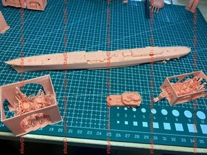 3d Printed 1/700 French Emile Bertin Light Cruiser(full Hull/waterline) - Picture 1 of 9