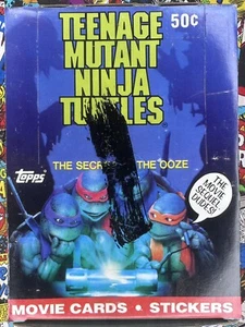 1991 Topps TMNT Teenage Mutant Ninja Turtles Movie 2 Open Box 36 Packs - Picture 1 of 3