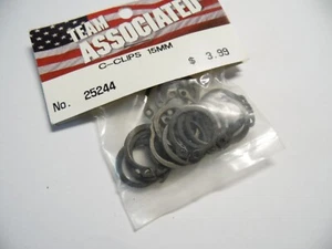 ASSOCIATED 25244 C-Clips 15 mm  MGT ( Thunder Tiger MTA-4 ) - Picture 1 of 1
