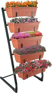 New-Raised Garden Beds - 5 Tier Vertical Garden Planter - Planters for Outdoor P - Picture 1 of 5