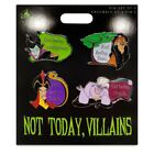 Disney Not Today Villains Flair Pin Set Ursula Scar Maleficent With Raven Jafar