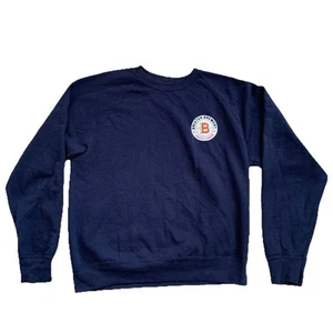 Brixton Brewery Sweatshirt Jumper Branded Navy Blue Mens Size Medium Get A Taste - Picture 1 of 7