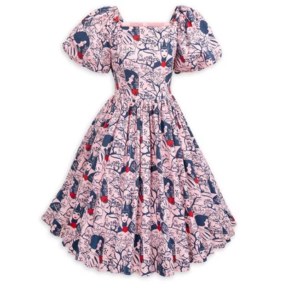 NEW Disney Dress Womens 3X 3XL Pink Snow White Evil Queen Puff Sleeve Parks Blue - Image 1 of 4