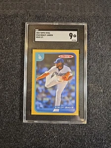 2020 KENLEY JANSEN *1/1* SGC 9 MT Topps Total #368 Gold ~1stB - Picture 1 of 6