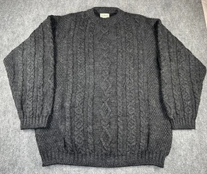 LL Bean Herren Pullover XXL TALL Fischer Zopfmuster Aran Made In Ireland Vintage - Bild 1 von 3