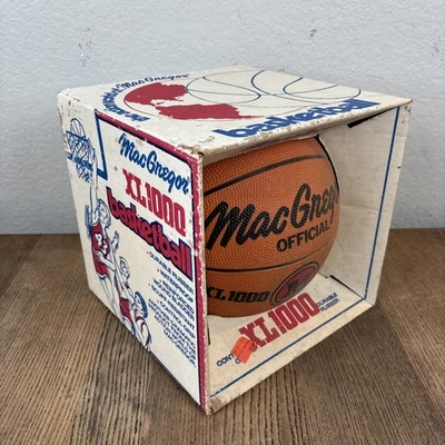 Baloncesto MacGregor XL1000 1979 vintage en caja, tamaño oficial, goma duradera Foto 1 de 4